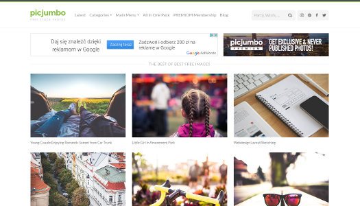 PicJumbo bardzo dobre zdjęcia i fotografie, Darmowe zdjęcia na stronę lub bloga