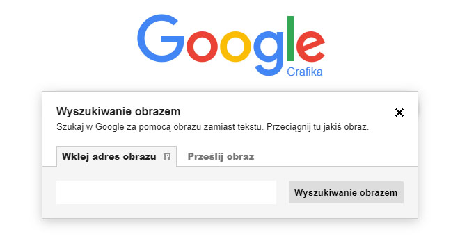 jak znaleźć grafikę, obrazek w Google