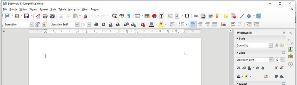 Elementy pakietu libreoffice
