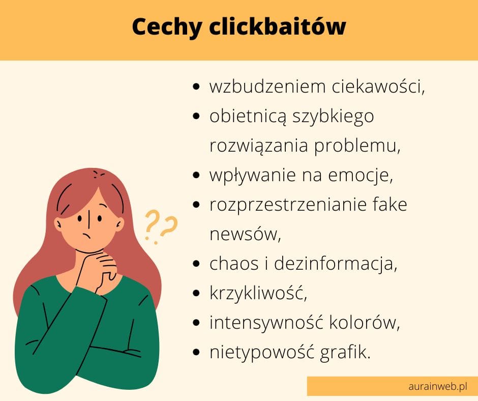 Jakimi cechami cechuje się clickbait