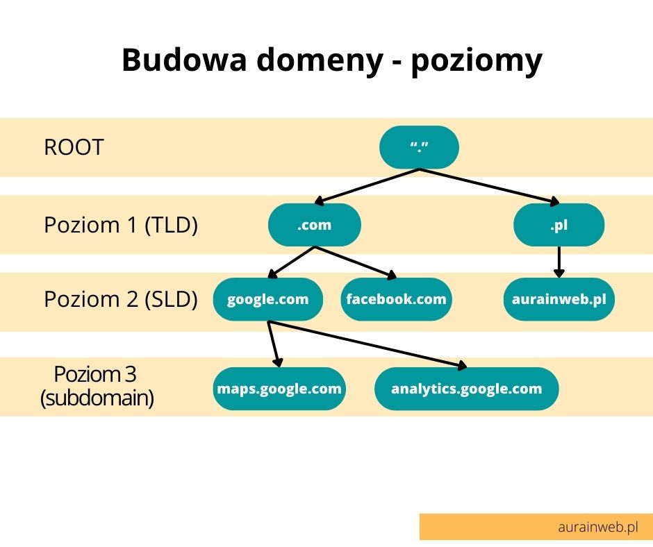 budowa domeny internetowej