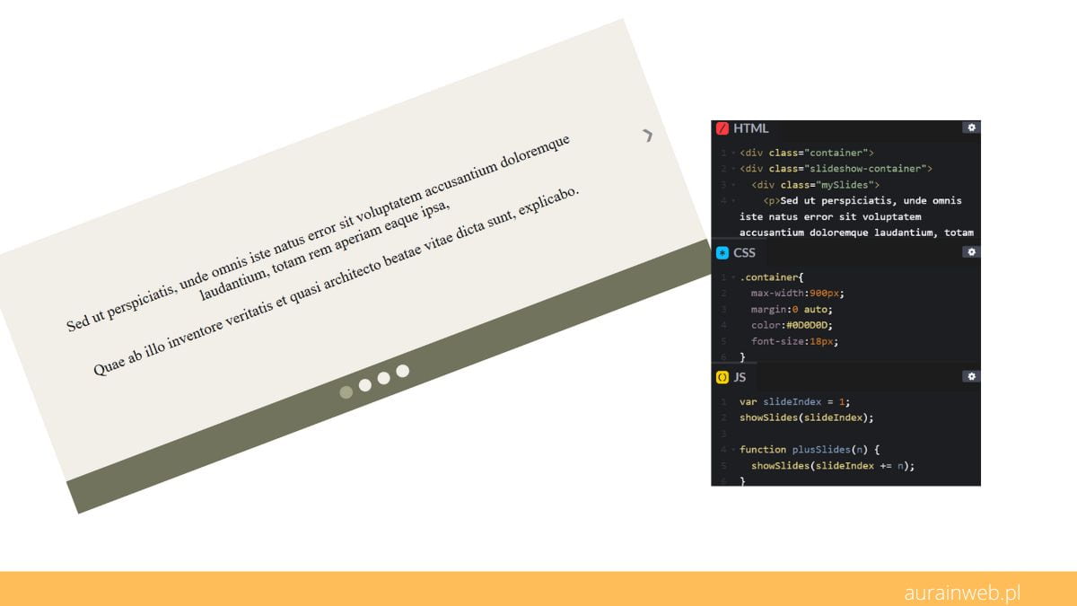 Budowa prostego slideshow (pokazu slajdów)